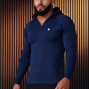 YoungLA Compression half zip hooded shirt 832 - SUPERVILLAIN COMPRESSION HOODIES